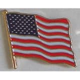 American Flag Pin Badge
