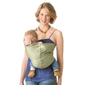 Hotslings Sage Green Stretch Baby Carrier Sling Size 3
