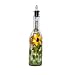 ArtisanStreet's Sunflower Design on Clear Glass Pour Bottle. Hand Painted & Signed by Artisan