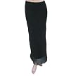Adi Designs Women's Long Chiffon Skirt - Black