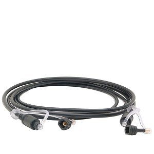 6.56' GoldX DataPlus GPAV-TS-02 TOSLINK (M) to (M) Digital Audio Cable w/24K Gold-Plated Connectors & Mini Adapters