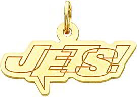 14K Gold NFL New York Jets Charm