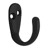 Liberty Hardware B59103Z-FB-C Single Prong Robe Hook, Flat Black