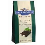 Ghirardelli Chocolate Dark Chocolate & Mint Squares Chocolates Gift Bag, 5.32 oz.