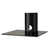 Floating Glass DVD Player/Amplifier/Speaker/SKY Wall Mount 1 Shelf Shelves for Plasma/LED/LCD TV