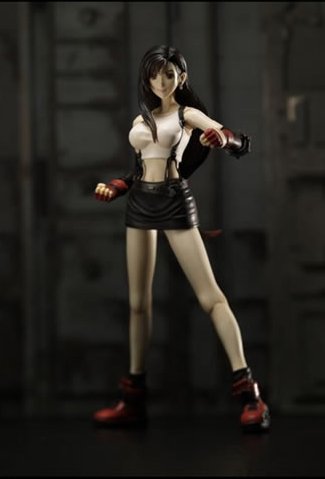 31pYSH8nXfL Final Fantasy VII Game Edition Play Arts Vol 1 Tifa Lockhart Action Figure