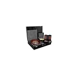 Underwood UN\237 Roulette Blackjack Cards & Backgammon Gaming Set In Leather