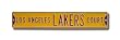 Los Angeles Lakers Court Ct Sign 6 x 36 NBA Basketball Street Sign