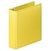 Wilson Jones Heavy Duty Round Ring View Binder with Extra Durable Hinge, 2 Inch, Customizable, Yellow (W363-44-113)