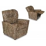 All Cheetah Child Recliner Chair with Cup Holder