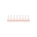 Bio Plas 5010-2 Polypropylene 0.2mL 8 Strip Micro Tube for Thermal Cycling, Red (Pack of 125)