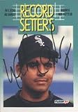 Wilson Alvarez, Chicago White Sox, 1992 Fleer Record Setters No Hitter Autographed Card