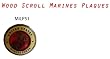 Marines - Handcarved Commemorative Military Plaques