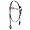 Crossover headstall with Rawhide and Star Accents