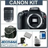 Canon EOS Rebel T2i EF-S Digital SLR Camera Kit - Black - with EF 18-135mm f/3.5-5.6 IS Image Stabilized Lens, 8GB SD Memory Card, Slinger Camera Bag, Spare LP-E8 Lithium-Ion Rehargeable Battery, USB 2.0 SD Card Reader, Digital Camera & Lens Cleaning Kit