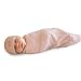Cocooi Babywrap Newborn Baby Swaddle and matching Hat, 100% Merino, Blossom Pink
