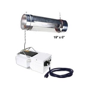 600 Watt HPSSwitchable 19 Air Cooled Cylinder Grow Light System by 