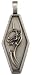 BICO AUSTRALIA JEWELRY (E146) HELLBLAZER - RISK TAKER LIFE ON THE EDGE - Comes with a Generic 18 inch (to 20in) Adjustable 4mm Black Rubber Necklace.