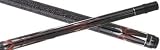 Scorpion SCO76 Black Maple with Red and White Barb Designs Pool Cue Stick