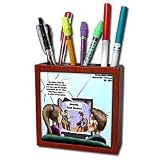 Londons Times Famous People Places Books Cartoons - CHILDREN S BOOK REVIEWS - Tile Pen Holders-5 inch tile pen holder