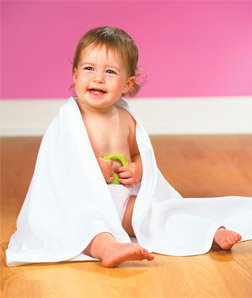 Rabbit Skins Thermal Baby Blanket, White