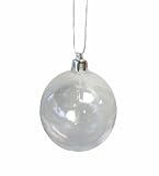 Clear Transparent Shatterproof Christmas Ball Ornament 3