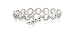 UNIQUE CIRCLE LINK 14K WHITE GOLD TENNIS BRACELET