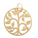 Open Design Round Tree of Life Pendant in 24K Gold Vermeil, #8355