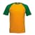Fruit of the Loom Short Sleeve Baseball T Shirt in 6 colour combos