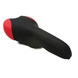 Sunlite Lycra Bicycle Seat Cover, Racing/Mountain, Black/Red