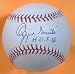 Ozzie Smith Signed Baseball St Louis Cardinals W/hof