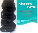 Sisters Best Human Braiding Hair Spanish Wave 18 inch - Color F4-27 - Dark Brown with Golden Blonde