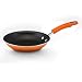 Rachael Ray Porcelain Enamel II Nonstick Open Skillet, 8-1/2-Inch, Orange