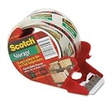 Scotch 3650 Mailing and Storage Tape with dispenser, Crystal Clear, 48mm x 35m MMM3651C