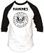 RAMONES - Presidential Seal - Black / White 3/4 Baseball Jersey