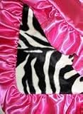 Zoe Zebra/Solid Pink with Ruffle