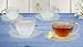 TRELLIS CUP AND SAUCER SET - TRELLIS COLLECTION SET OF 4 GLASS CUP AND SAUCER SET