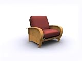 American Furniture Alliance Bentley Metal/Wood Frame Junior Twin Chair, Golden Oak