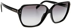 Prada Sunglasses Pr 16Ms 1Ab3M1 Gloss Black Gray Gradient
