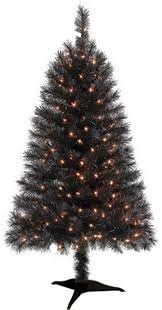 Black 4 Foot Mini-Tree: Pre-Lit Artificial Christmas Tree with 225 Tips & 200 Warm Clear SureBright Lights [Free 2-Year Extended Warranty]