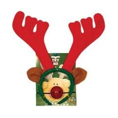 Rentier Haarreif mit blinkender Nase, Rudolf Red Nose