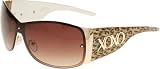 XOXO Wildcat Frameless Shield W/ Wide Arms [XO-WILD-CAT], Tan Leopard
