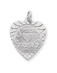 Sterling Silver Special Friend Disc Charm QC2331"