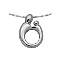 Sterling Silver Large Mother and Child&reg; Pendant with chain