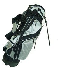 CONFIDENCE Black/Silver DELUXE Dual Strap Stand Bag