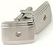 Steelx Polished Stainless Steel Cufflinks with Cz