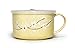 Microwavable Ceramic Noodle Bowl with Handle and Seal Fine Porcelain (LemonYellow)