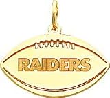 14K Gold NFL Oakland Raiders Football Charm