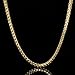 4mm Men's Solid 14K Yellow Gold Plated Franco Chain