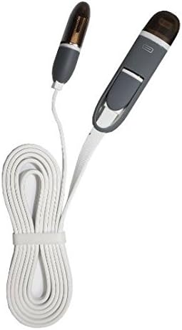 Mckinney World 2 in 1 USB Charging Cable with Lightning & microUSB connectors for Apple iPhone 6 6Plus, iPad Air mini, Samsung S4 5 6& more (Black)